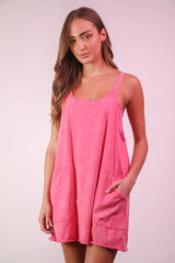 Forever Mineral Wash Mini Dress