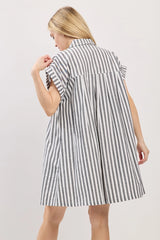 Flow & Glow Striped Button Down Dress