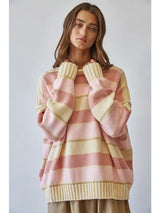 She's The One Stripe Oversized Sweater