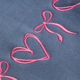 Sweet Hearts & Bows Embroidered Sweatshirt