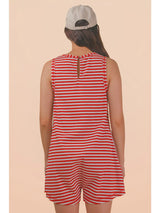 Casual Comfy Knit Stirpe Romper - BarBelles Boutique