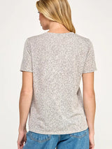 Hacci Slub Printed Tee - BarBelles Boutique