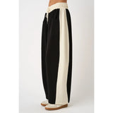 Kendall Stripe Barrel Leg Pants - BarBelles Boutique