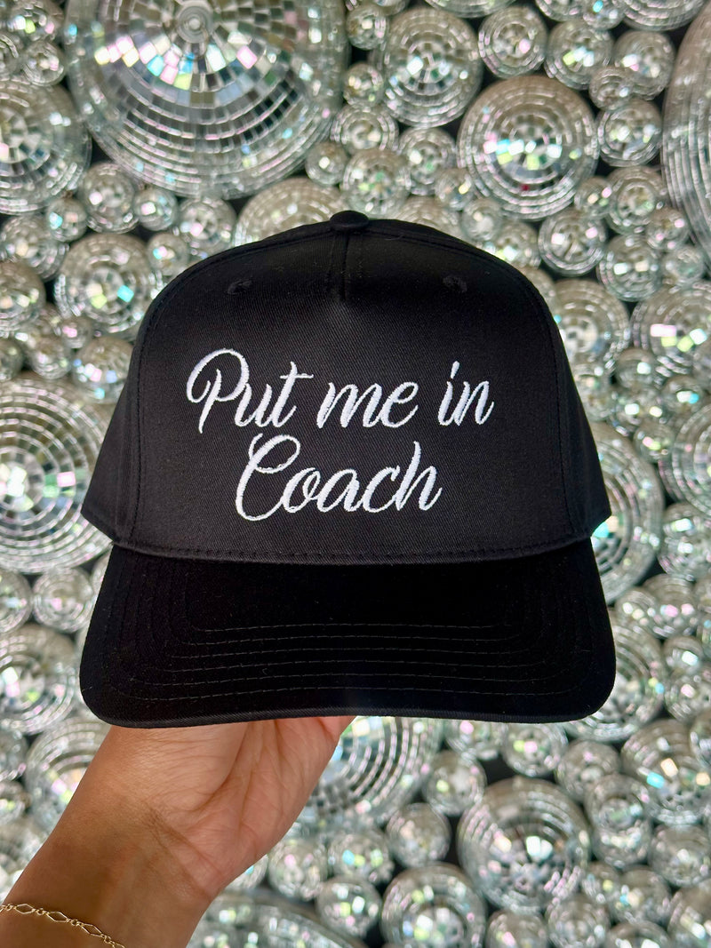 Put Me In Coach Embroidered Hat