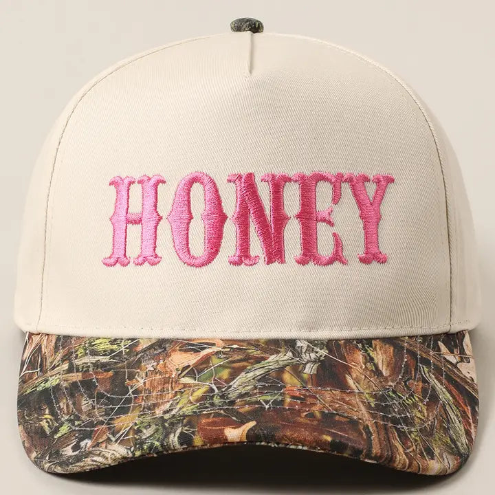 Honey Embroidered Hat