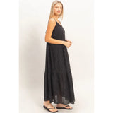 Floral Eyelet Maxi Dress - BarBelles Boutique