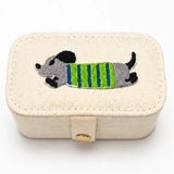 Dachshund Travel Jewelry Organizer Box Case