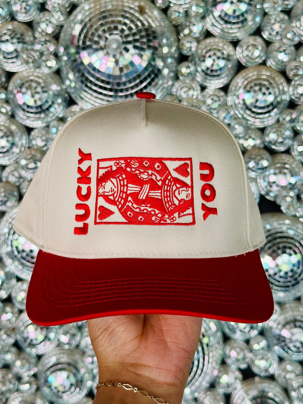 Lucky You Embroidered Hat