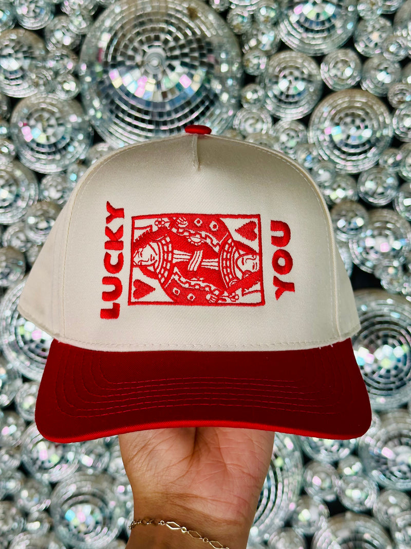Lucky You Embroidered Hat
