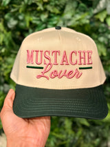 Mustache Lover Embroidered Hat - BarBelles Boutique