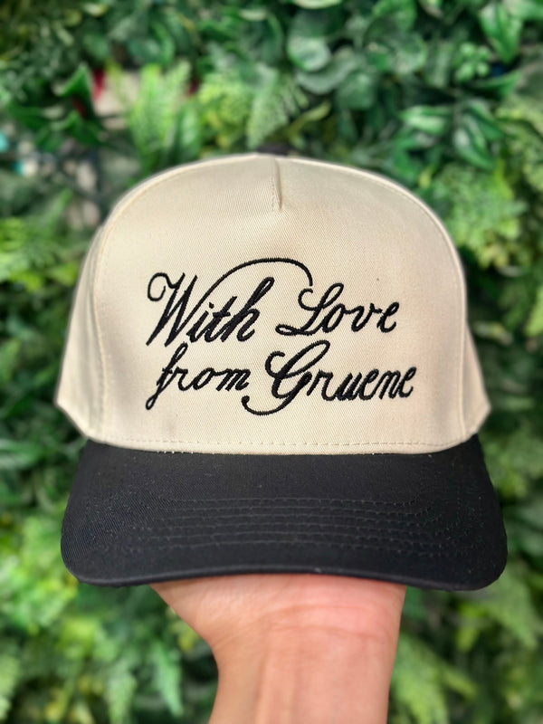 With Love From Gruene Embroidered Hat