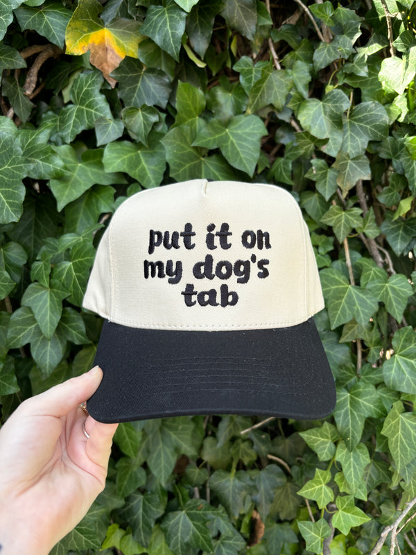 Put it on my dogs tab Embroidered Hat