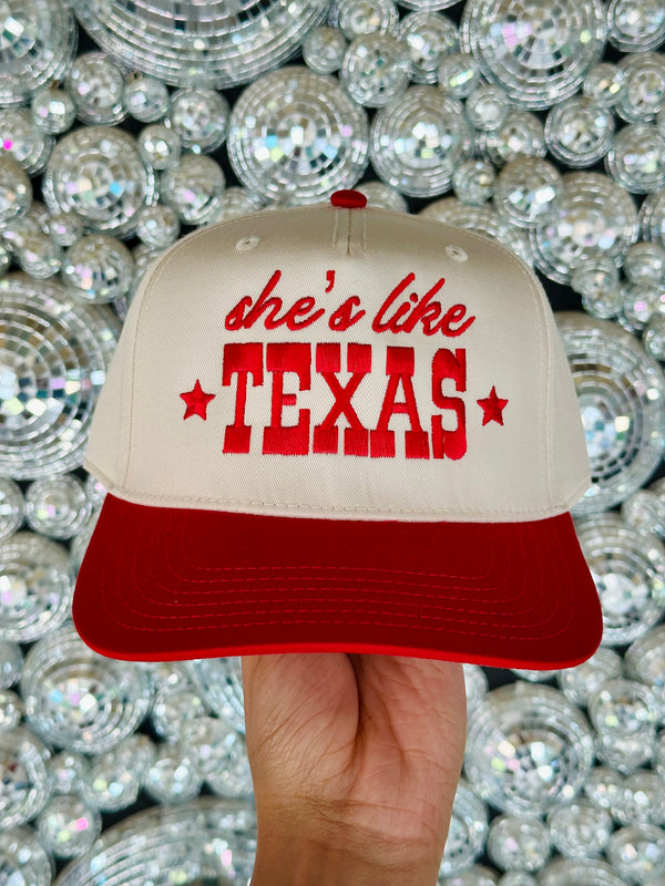 She’s Like Texas Embroidered Hat
