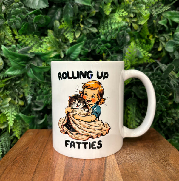 Rolling up fatties coffee mug