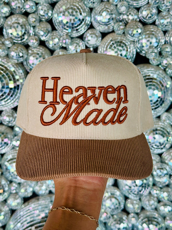 Heaven Made Corduroy Embroidered Hat