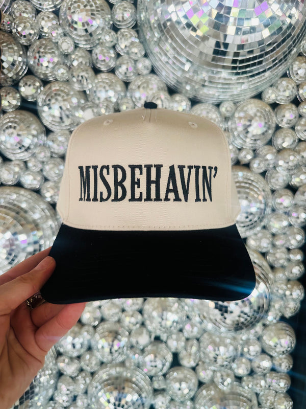 Misbehavin' Embroidered Hat