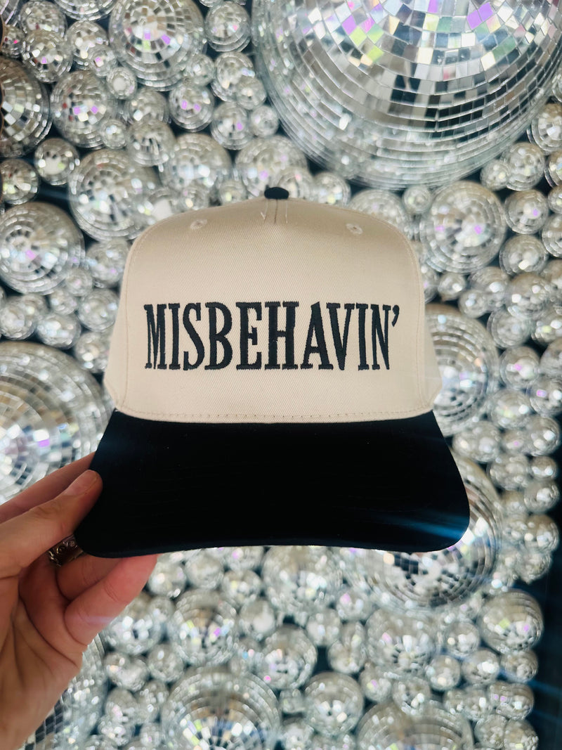 Misbehavin' Embroidered Hat