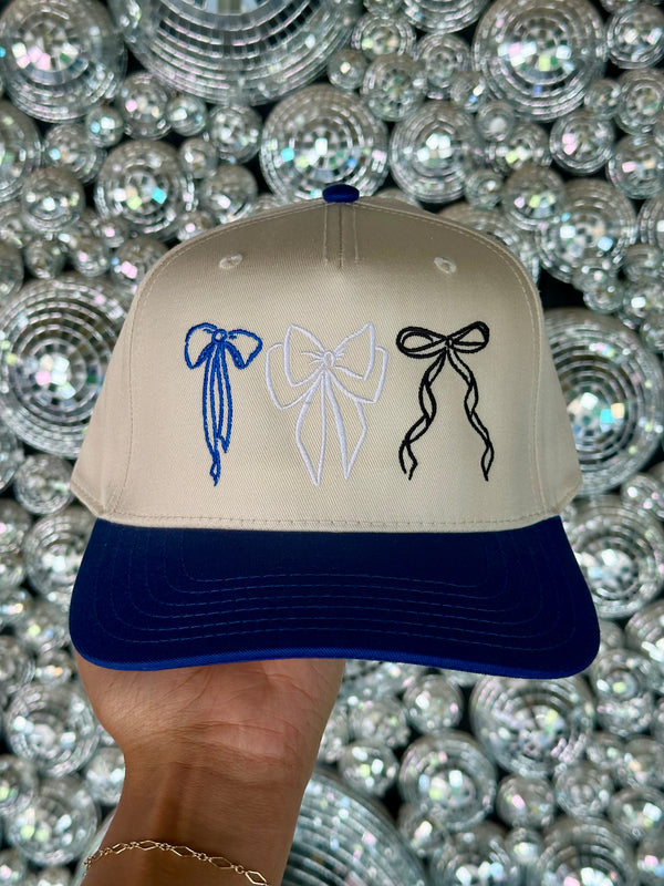 Game Day Bow Embroidered Hat