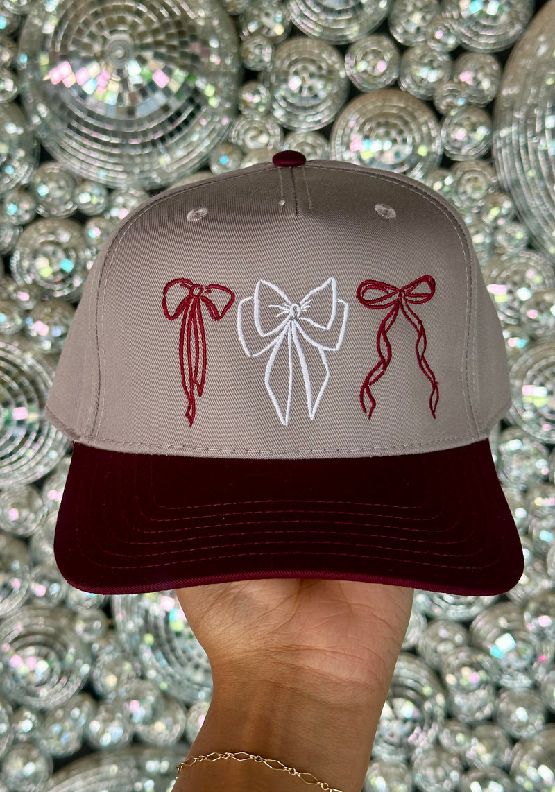 Game Day Bow Embroidered Hat