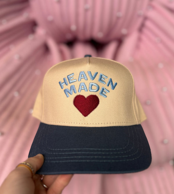 Heaven Made Embroidered Hat - BarBelles Boutique