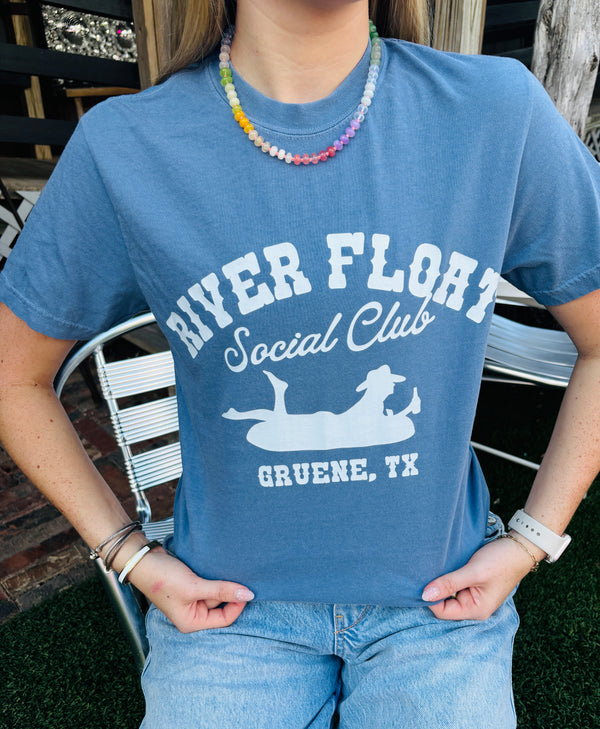 River Float Social Club Gruene TX Tee