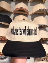 exhausterwhelmulated trucker hat - BarBelles Boutique