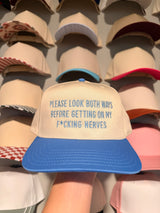 Please look both ways Trucker Hat - BarBelles Boutique