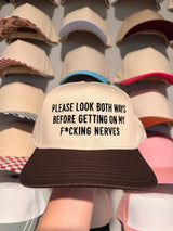 Please look both ways Trucker Hat - BarBelles Boutique