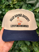 Silly Goose Society, Lifetime Member Embroidered Hat - BarBelles Boutique