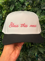 Bless This Mess Embroidered Hat - BarBelles Boutique
