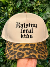 Raising Feral Kids Embroidered Hat - BarBelles Boutique
