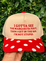 I Gotta See The Margarita Embroidered Hat - BarBelles Boutique