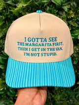 I Gotta See The Margarita Embroidered Hat - BarBelles Boutique