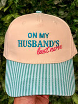 On My Husband's Last Nerve Embroidered Hat - BarBelles Boutique