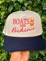 Boats & Bikini's Embroidered Hat