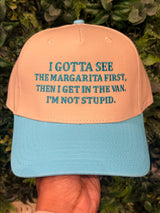 I Gotta See The Margarita Embroidered Hat - BarBelles Boutique