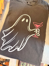 Martini Ghost Tee - BarBelles Boutique