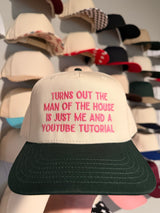 Man of The House Embroidered Hat - BarBelles Boutique