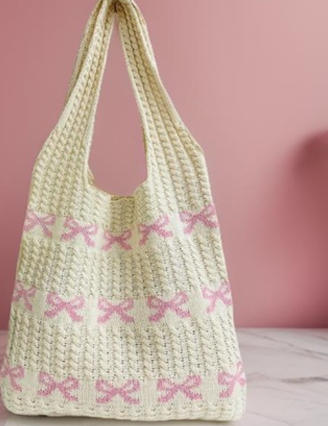 Bow Crochet Bag