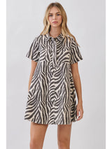 Zara Zebra Mini Dress