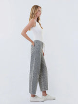 Kate Grey Leopard Barrel Jeans