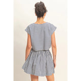 Weekend Getaway Striped Dolman Sleeve Skirt Set - BarBelles Boutique