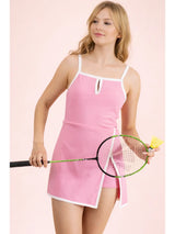 Active Cutie Slit Mini Dress - BarBelles Boutique
