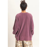 Wherever Whenever Raw Edge Sweatshirt - BarBelles Boutique