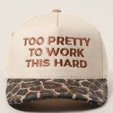 Too Pretty To Work This Hard Hat