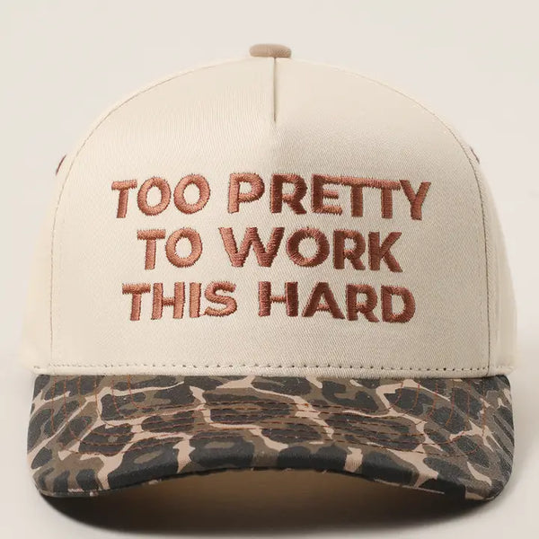Too Pretty To Work This Hard Hat