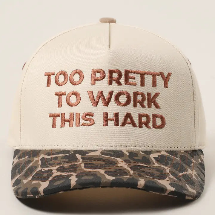 Too Pretty To Work This Hard Hat