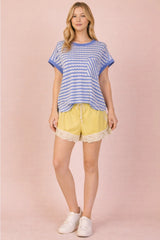Love Me Lace Trim Active Shorts - BarBelles Boutique