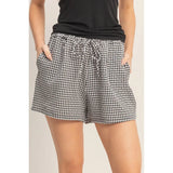 Gingham Relaxed Fit Shorts - BarBelles Boutique