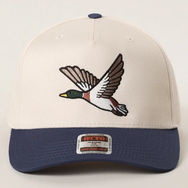 Flying Mallard Embroidered Hat